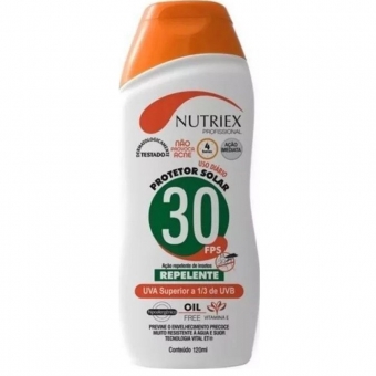 Protetor Solar Fator 30 Com Repelente Nutriex 120 ML