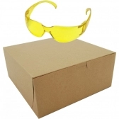 Kit com 12 Oculos Kalipso Amarelo Modelo Leopardo