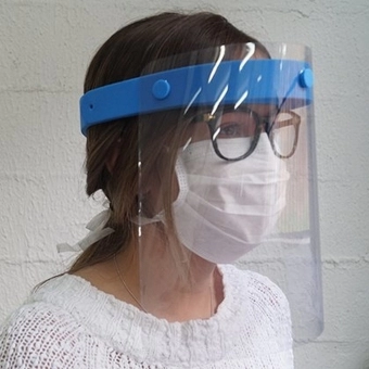 Viseira Transparente com Carneira de EVA