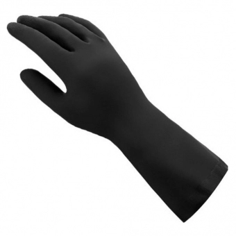 Luva de Látex Mucambo Antiderrapante Preta