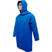 Capa de Chuva em PVC Brascamp Azul com Capuz