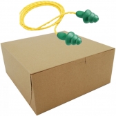 Kit com 100 Protetor Auditivo Tipo Plug 3M Copolímero - Verde