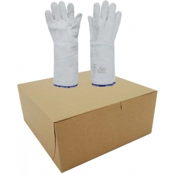 Kit com 10 Pares de Luvas Raspa Cano Longo Protezza com Reforço