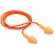 Kit com 100 Protetor Auditivo Tipo Plug 3M Silicone - Laranja