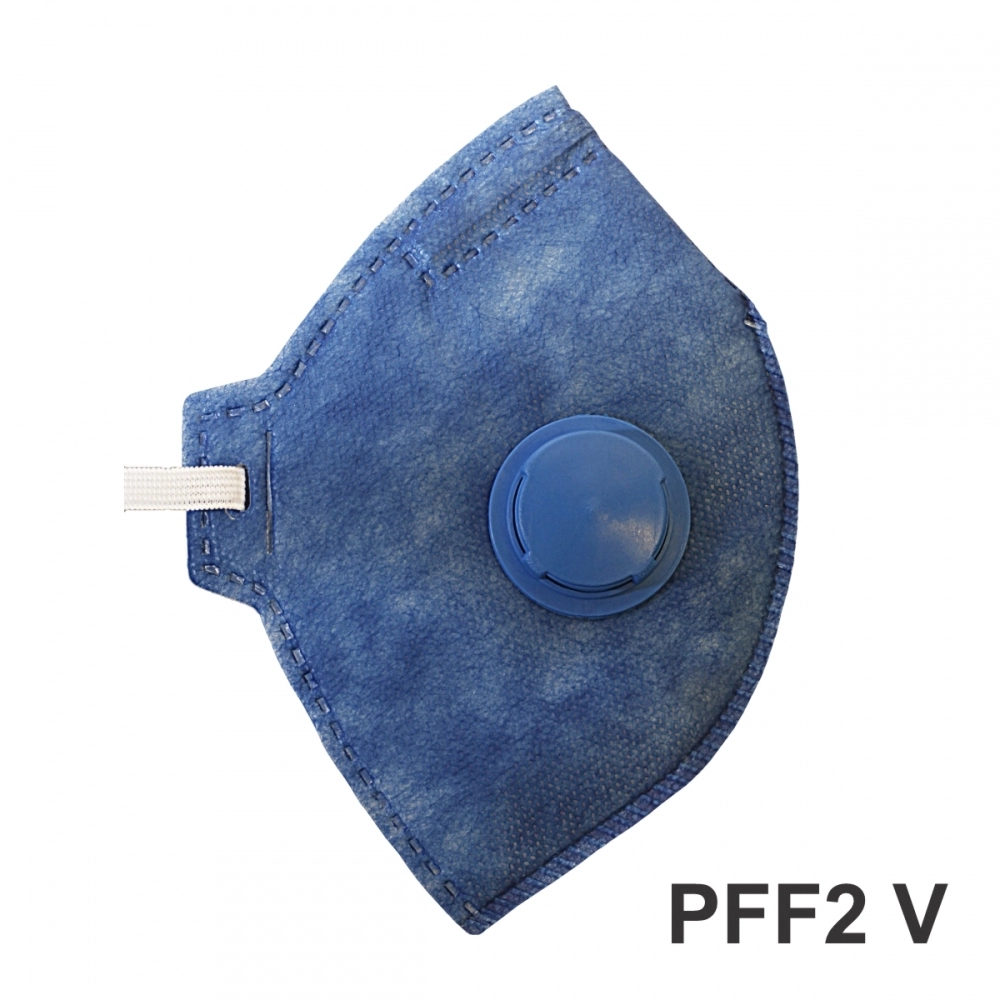 Máscara Descartável PFF2 V Valvulada Safety Plus CA 45808