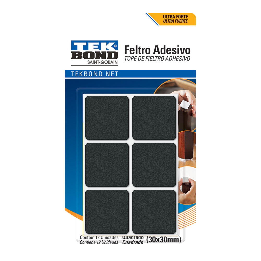 Feltro Protetor de Pé de Mesa Cadeira Armário TekBond