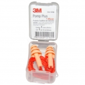 Kit com 100 Protetor Auditivo Tipo Plug 3M Silicone - Laranja