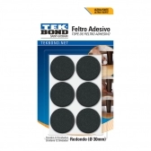 Feltro Redondo Para Pé de Cadeira Mesa Armario Não Arranha