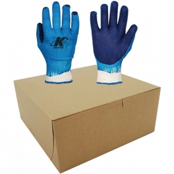 Kit com 12 Pares de Luva Tricotada Blue Grip Kalipso