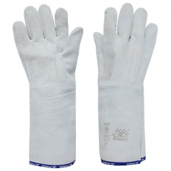 Kit com 10 Pares de Luvas Raspa Cano Longo Protezza com Reforço