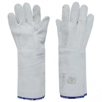 Kit com 10 Pares de Luvas Raspa Cano Longo Protezza com Reforço