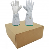 Kit com 10 Pares de Luvas Mista Cano Longo Meleto Palma em Vaqueta