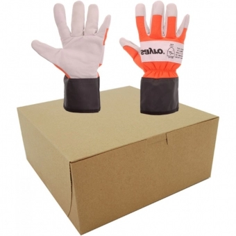 Kit com 10 Pares de Luvas de Segurança Vaqueta e Nylon Sayro