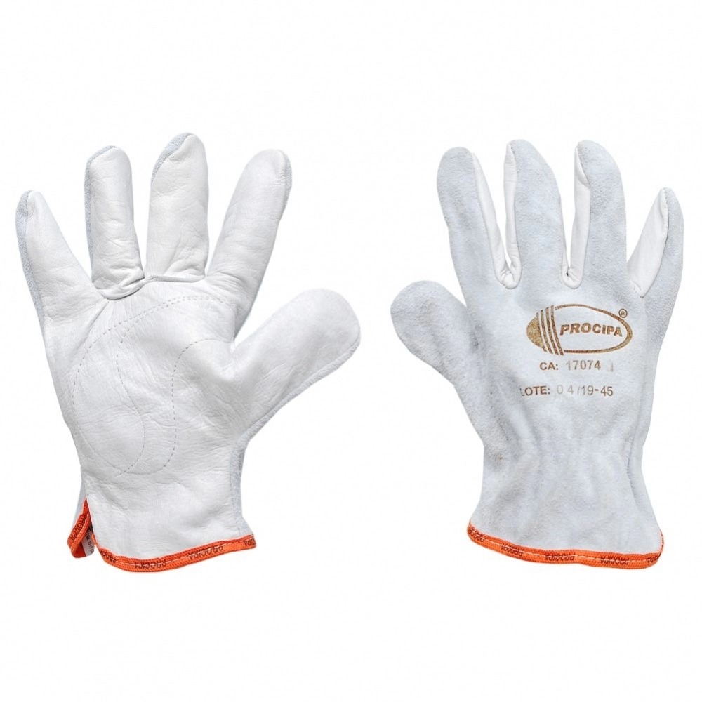 Luva Mista Procipa Palma Vaqueta Dorso em Raspa