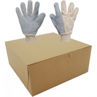 Kit com 10 Pares de Luvas Mista Raspa com Lona JMarseg