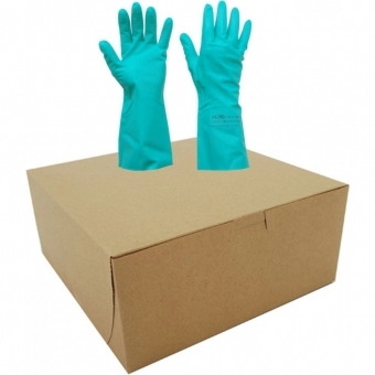 Kit com 12 Pares de Luvas Kalipso Nitrili-KA 05 Verde