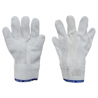 Kit com 10 Pares de Luvas Raspa Cano Curto Protezza com Reforço