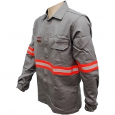 Blusa de Proteção Antichamas Poloart Para Trabalho Com Refletivo