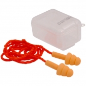 Kit com 100 Protetor Auditivo Tipo Plug 3M Silicone - Laranja