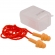 Kit com 100 Protetor Auditivo Tipo Plug 3M Silicone - Laranja