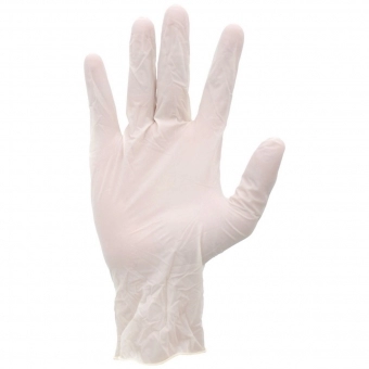 Luva Látex Procedimento Branca Volk Com Pó - Cx com 100 mãos
