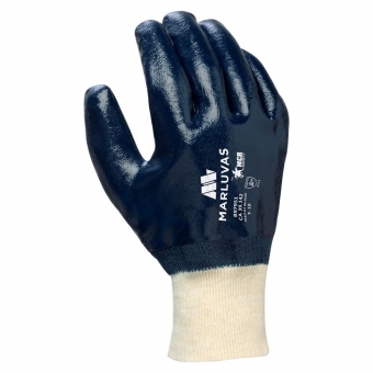 Luvas de proteção Banho Nitrilico Marluvas com Punho de Malha