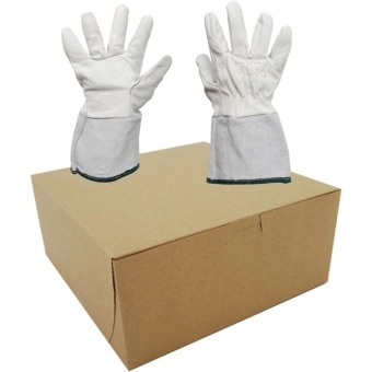 Kit com 10 pares de Luvas Cano Longo Alseg Vaqueta e Raspa