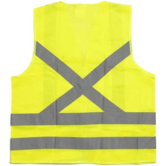 Colete Refletivo Super Safety Amarelo Fluorescente com Bolso