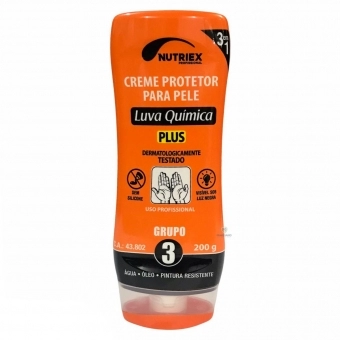 Creme Protetor da Pele Luva Quimica Grupo 3 - Nutriex