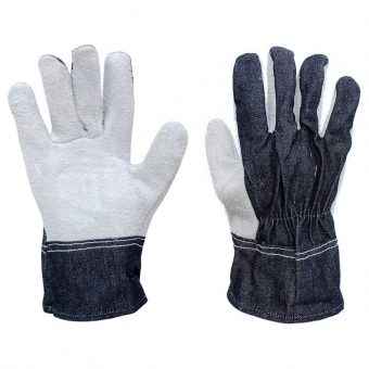 Kit com 10 Pares de Luvas Mista Raspa com Jeans JMarseg