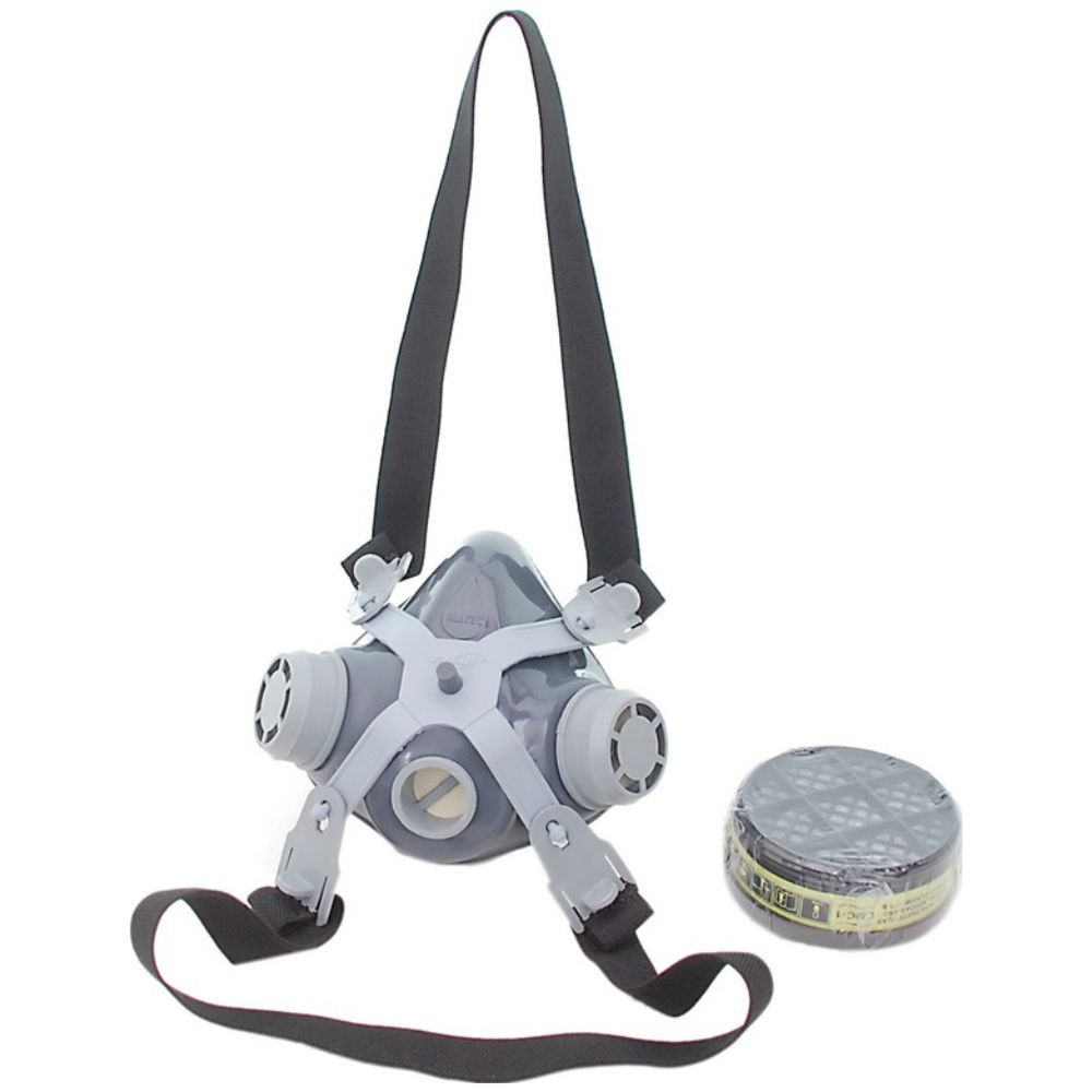Respirador Semifacial Alltec 1/4 com 1 filtro - COMPLETA
