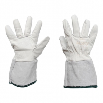 Luva Cano Longo Alseg Palma Vaqueta e Punho em Raspa