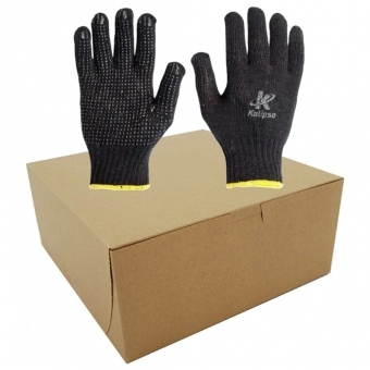 Kit com 12 Pares de Luva Pigmentada Tatex Kalipso Preta