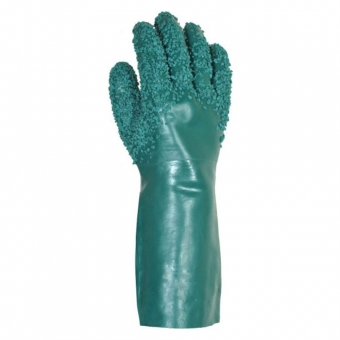 Luva de PVC com Palma Granulada Jundtex 36cm