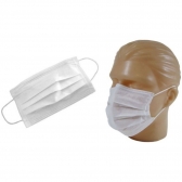 Kit com 100 Máscaras Descartável TNT 3 Camadas