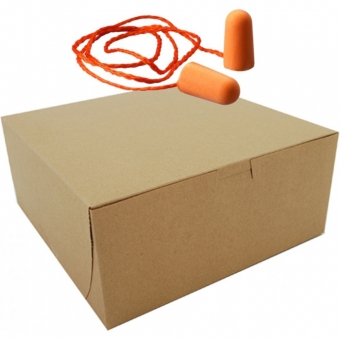 Kit com 100 Protetor Auditivo de Espuma com Cordão 3M 1110