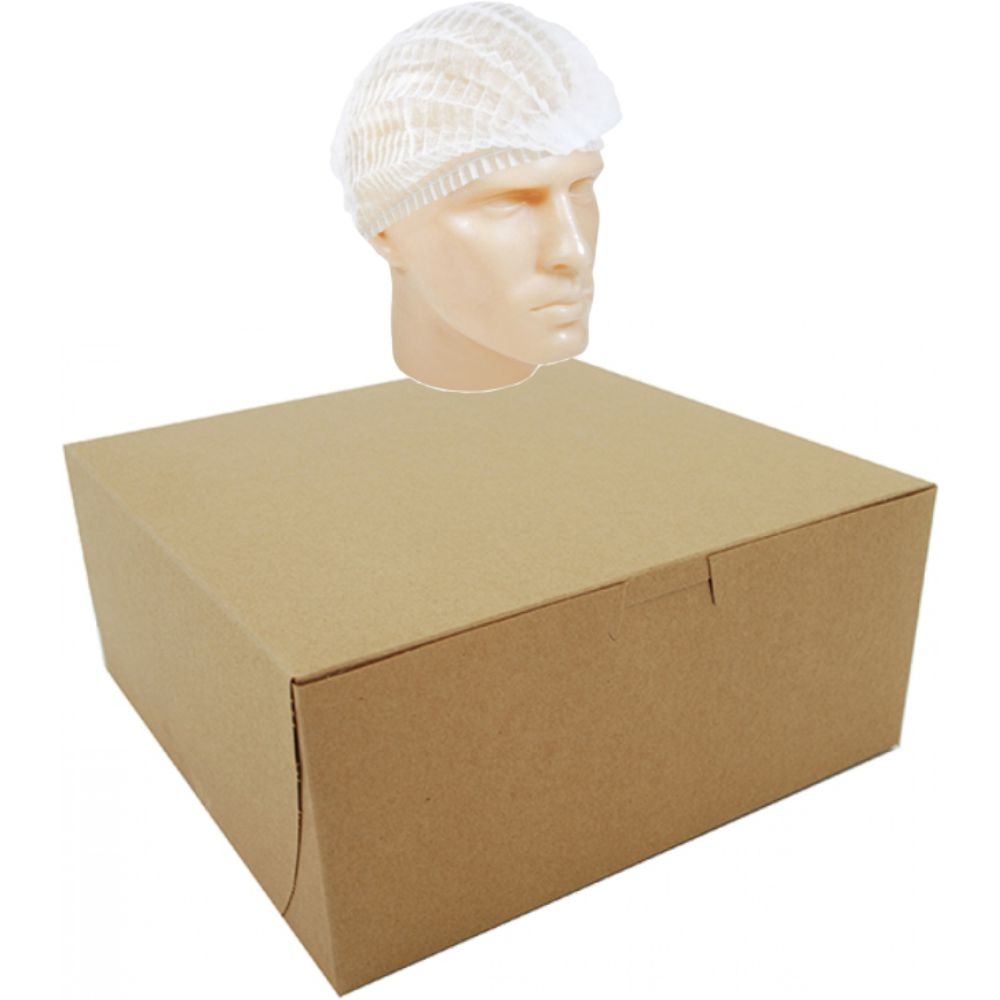 Kit com 100 Toucas Descartavel TNT Branca Prevemax