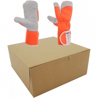 Kit com 10 Pares de Luva Motosserrista Sayro Raspa e Náilon