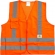 Colete Refletivo Super Safety Laranja com Bolso