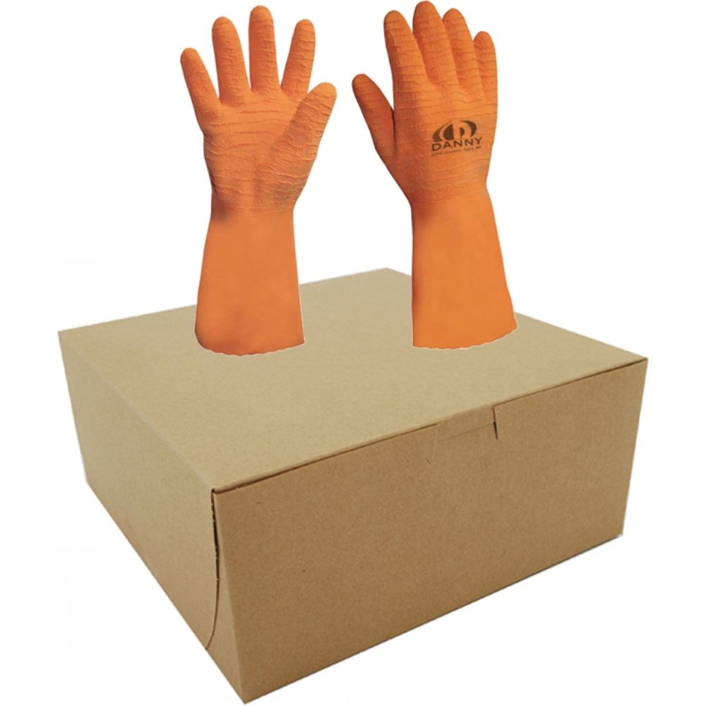 Kit com 10 Pares de Luvas Térmica Laranja Coral Danny