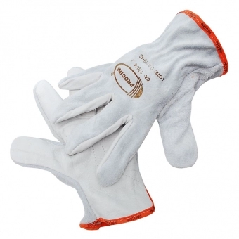 Kit com 10 Pares de Luvas Mista Procipa Raspa e Vaqueta