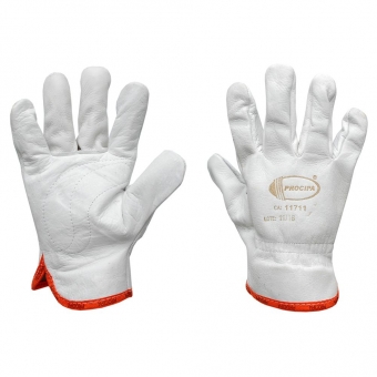 Kit com 10 Pares de Luvas Vaqueta Procipa Com Reforço na Palma