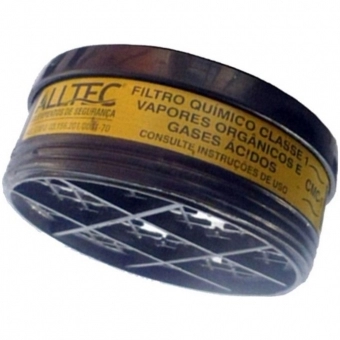 Respirador Semifacial Alltec 1/4 com 1 filtro - COMPLETA
