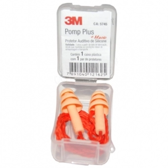Protetor Auditivo Tipo Plug 3M Silicone