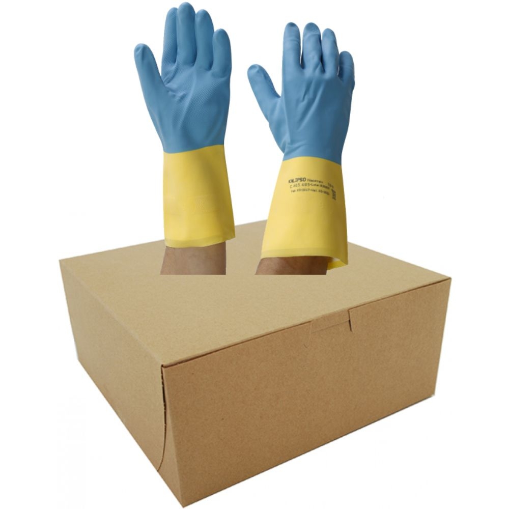 Kit com 12 pares de Luvas Neoprex em Látex e Neoprene Kalipso