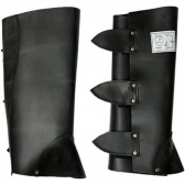 Perneira de Couro com Fechamento em Velcro