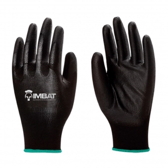 Kit 15 pares Luva PU Multitato Poliester Imbat CA: 41761